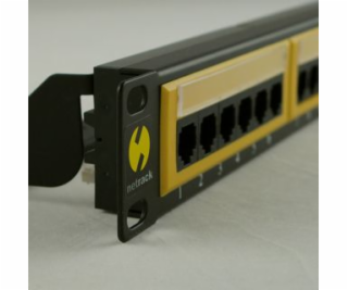 NetRack Patch panel 19 24-porty Kat.6 UTP (104-06)