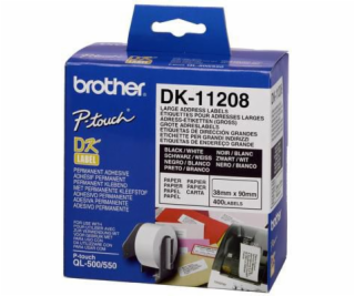 Brother páska DK-11208 (černá na bílé)