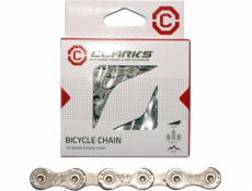 Clarks CLARK&YBN C10 Cyklistické reťaz SHIMANO CAMPAGNOLO SRAM (10 rýchlostí, CP 1/2x11/128, dĺžka 116 článkov, šírka 5,9 mm, článok reťaze) Strieborný štandard