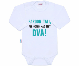 Body s potiskem New Baby Pardon tati, ...máš šéfy dva!