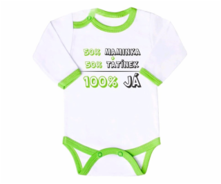 Body s potiskem New Baby 50% MAMINKA + 50% TATÍNEK - 100%...