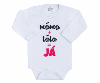 Body s potiskem New Baby máma plus táta rovná se JÁ