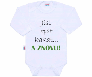 Body s potiskem New Baby jíst spát kakat... A ZNOVU!