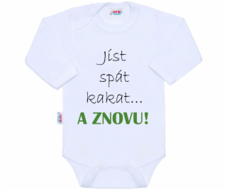 Body s potiskem New Baby jíst spát kakat... A ZNOVU!