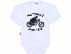 Body s potiskem New Baby Motorkář jako táta