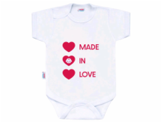 Body s potiskem New Baby MADE IN LOVE