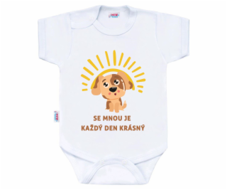 Body s potiskem New Baby SE MNOU JE KAŽDÝ DEN KRÁSNÝ