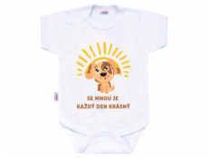 Body s potiskem New Baby SE MNOU JE KAŽDÝ DEN KRÁSNÝ