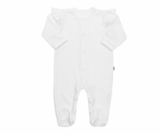 Kojenecký bavlněný overal New Baby Practical bílý holka