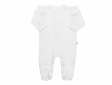 Kojenecký bavlněný overal New Baby Practical bílý holka