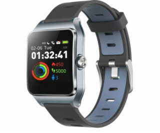 Smartwatch Umax U-Band P1 PRO Czarno-niebieski (UB523)