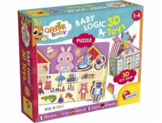 Carotina Baby Logic 3D hračky Puzzle Puzzle 92543 lisciani