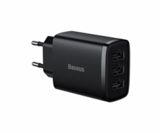 Nabíjačka Baseus CCXJ020101, 3 x USB, čierna