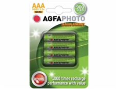 AgfaPhoto nabíjecí NiMH baterie AAA, 900mAh, blistr 4ks