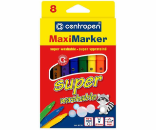 Centropen Marker Maxi, mix, 8 sztuk ( 8770)