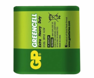 Baterie plochá 4,5 V GP Greencell (3R12)