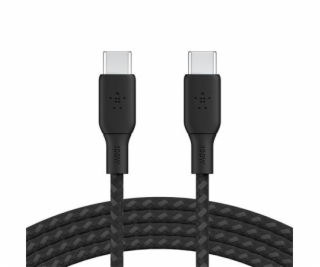 Belkin USB-C na USB-C kabel 100W, 3m, černý - odolný