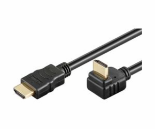 PremiumCord Kabel HDMI+Ethernet, zlac., 270°, 2m