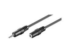 PremiumCord Kabel prodlužovací Jack 2.5mm- Jack 2.5mm M/F 2m 