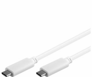 Kabel USB 3.1 C/USB C konektor 1m bílý