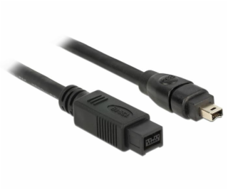 Delock Firewire 9-pin - Firewire 4-pin, 1m, Biały (82588)