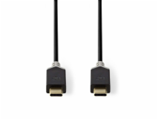 Nedis CCBW64750AT10 - Kabel USB 3.1 (Gen2) | Typ-C Zástrčka - Typ-C Zástrčka | 1 m | Antracit