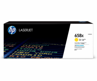 HP 658X Yellow LaserJet Toner Cartridge (28,000 pages)