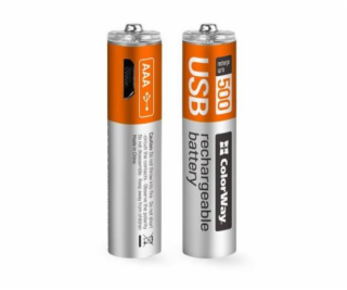 Colorway nabíjecí baterie AAA 400mAh/ USB/ 1.5V/ 2ks v ba...