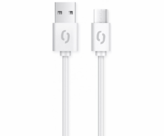 Datový kabel ALIGATOR 2A USB-C 1m, bílý