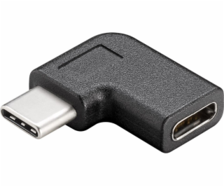 PremiumCord Adaptér USB-C/male - C/female zahnutý 90°