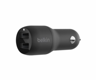 Belkin 24W Duální USB-A nabíječka do auta, černá