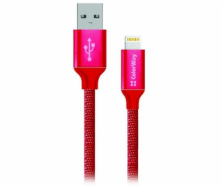 Colorway Datový Kabel USB/ Apple Lightning/ 2.1A/ 1m/ Čer...