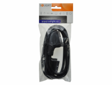 Solight SCART kabel, SCART konektor - SCART konektor, 21pin, 1,5m, průměr 8mm, sáček - SSV0115E