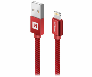 Swissten Datový Kabel Textile Usb / Lightning 2,0 M Červený