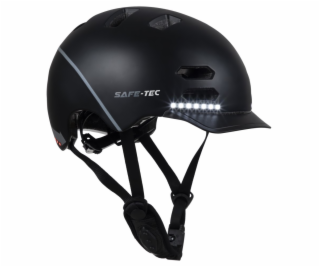 SAFE-TEC Chytrá Bluetooth helma/ SK8 Black S