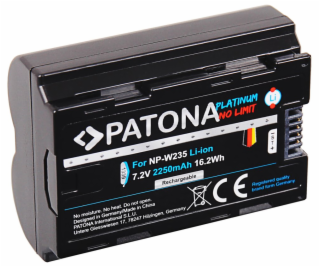 PATONA baterie pro foto Fuji NP-W235 2250mAh Li-Ion 7,2V ...