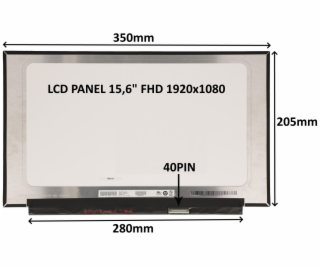 LCD PANEL 15,6  FHD 1920x1080 40PIN MATNÝ IPS 120HZ / BEZ...