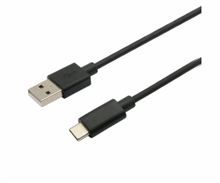 C-TECH kabel USB 2.0 AM na Type-C kabel (AM/CM), 2m, černý