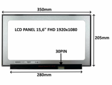 LCD PANEL 15,6  FHD 1920x1080 30PIN MATNÝ IPS / BEZ ÚCHYTŮ