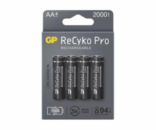 Baterie AA (R6) nabíjecí 1,2V/2000mAh GP Recyko Pro  4ks