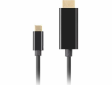  Lanberg USB-C(M)->HDMI(M) kábel 3m 4K 60Hz čierna