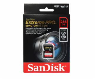 SanDisk Extreme PRO/SDXC/256GB/300MBps/UHS-II U3 / Class 10