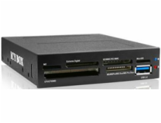 ICYBOX IB-865-B IcyBox 3.5 čtečka karet s multiport panelem, 60 podporovaných typů, USB3.0