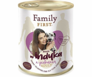 FAMILY FIRST Adult Beef with mrkva - Wet dog food - 800 g