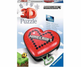 Puzzle 3D 54 elementy Minecraft Serce