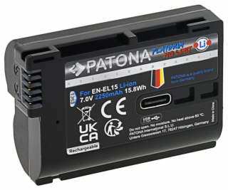 PATONA baterie pro foto Nikon EN-EL15C 2250mAh Li-Ion Pla...