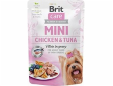 Brit Brit Care Adult Mini Chicken Tuna Fillets in Gravy Kurczak z Tuńczykiem w Sózia 85 G