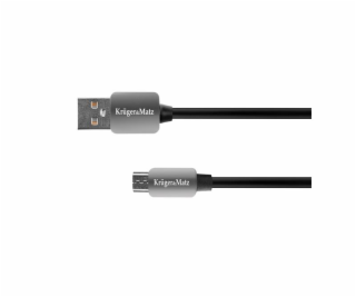 Kabel USB Kruger&Matz USB-A - 1.8 m Czarny (KM0331)