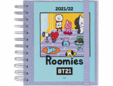 Line Friends Line Friends BT21 - Kalendarz / Planner školskej 2021/2022 (niebieski)