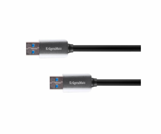 Kabel USB Kruger&Matz USB-A - USB-A 1 m Czarny (KM0337)